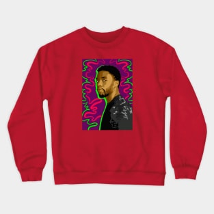 Chadwick Boseman Pop Art Portrait Crewneck Sweatshirt